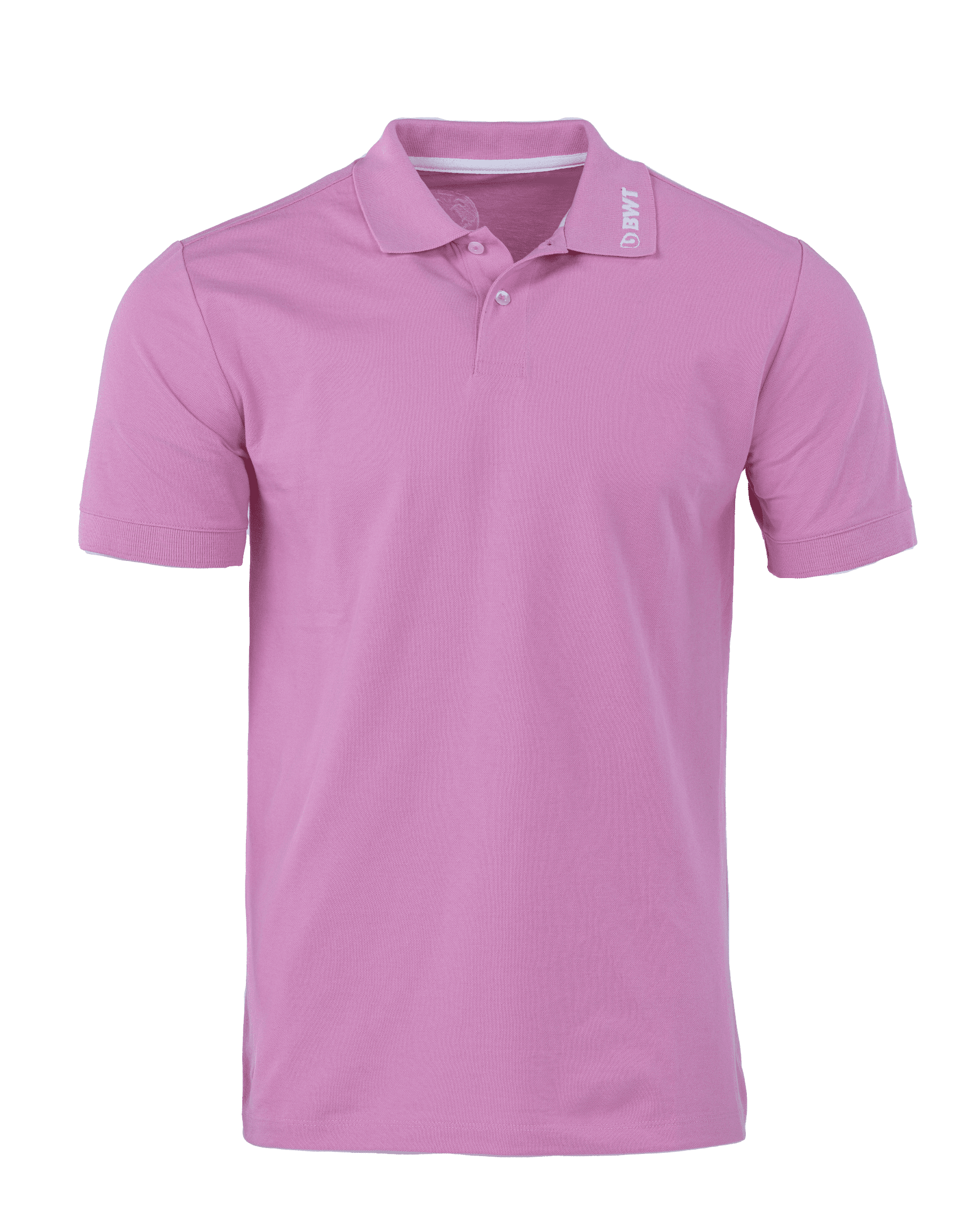 Polo BWT "Change the World" Pink Fashion Polo pour hommes en rose de BWT