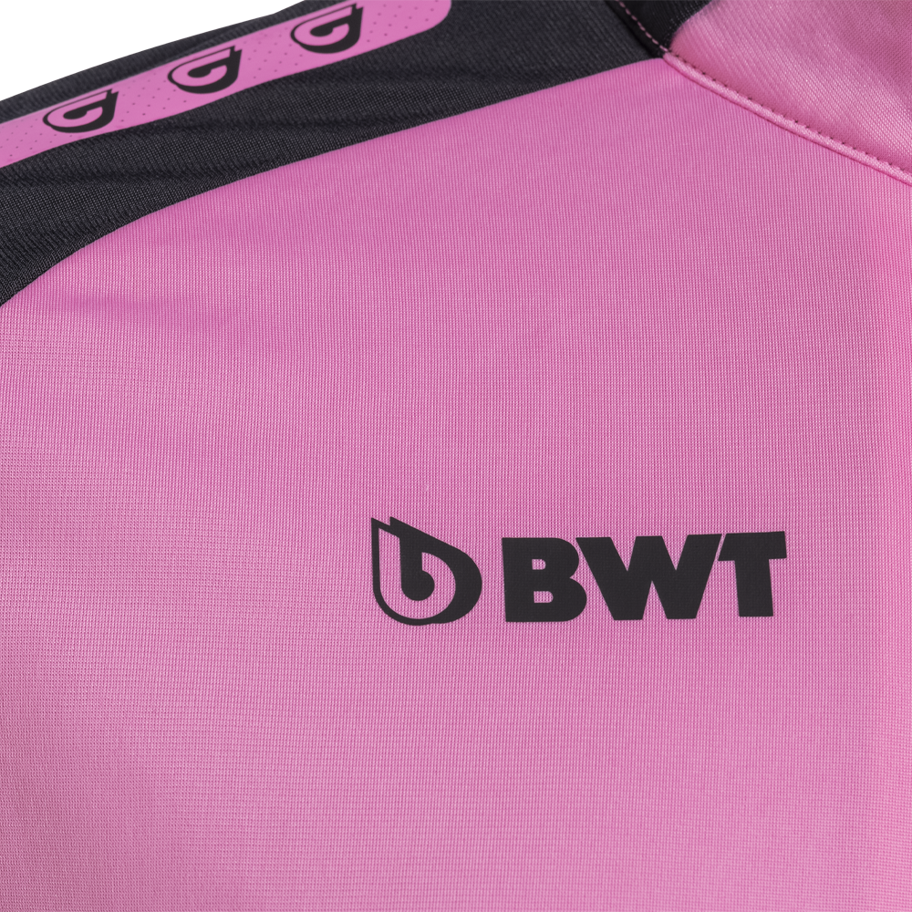 BWT Aufdruck Trainingsjacke pink